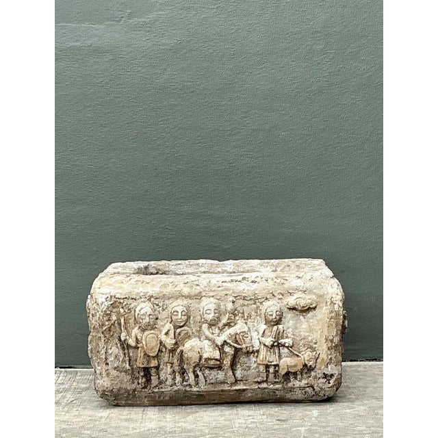 Vintage Cement Over Fiberglass Figural Planter For Sale - Image 11 of 17