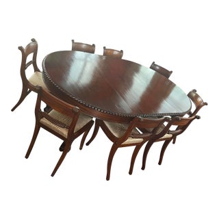 Early 19th Century Antique Dining Table and Chairs - Set of 11 For Sale