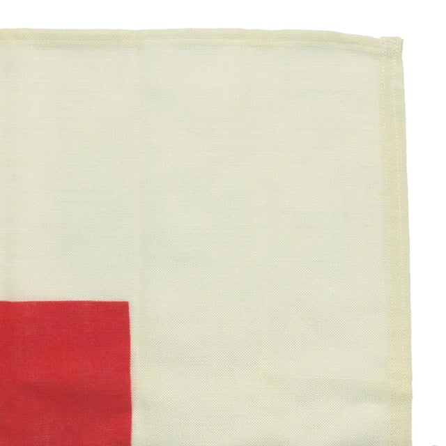 Vintage Red Cross Ambulance Flag For Sale - Image 4 of 7