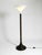 Pop Art Tulip Floor Lamp with Dark Brown Wicker Frame and Acrylic Glass Shade, 1970s For Sale - Image 4 of 18