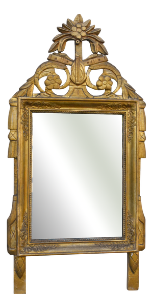 French Wall Mirror in Gilt Wood, 1890s