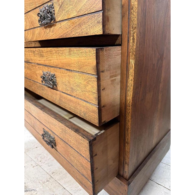 Edwardian Chest of Drawers in Oak, 1910 For Sale - Image 10 of 12