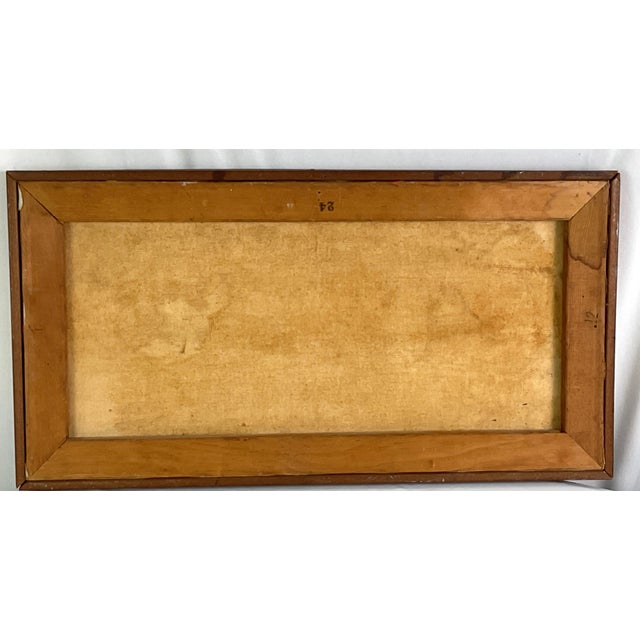 Brown 1930s Depression Era, Impressionistic Oil on Canvas – Signed Russo, Framed For Sale - Image 8 of 8