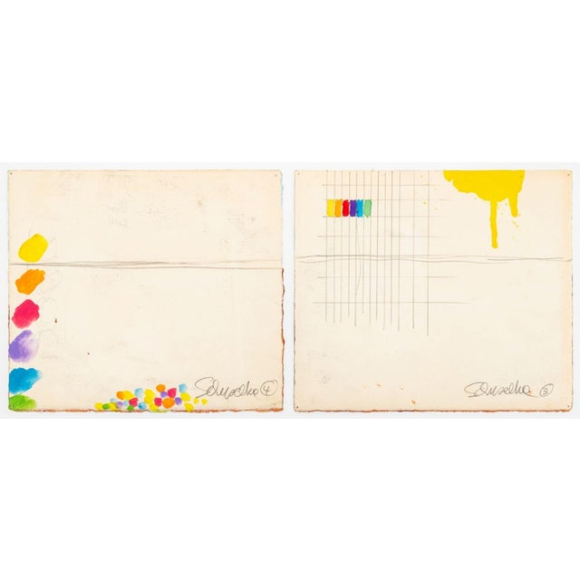 Elfi Schuselka Abstract Diptych Mixed Media For Sale In New York - Image 6 of 8