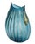 Aqua Vintage Italian Handmade Murano Glass Vase by Pino Signoretto For Sale - Image 8 of 10
