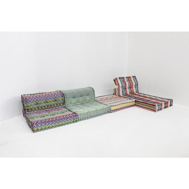 Mah Jong Modular Sofa with Upholstery from Missoni by Hans Hopfer for Roche Bobois, 2010s, Set of 7 For Sale - Image 14 of 14