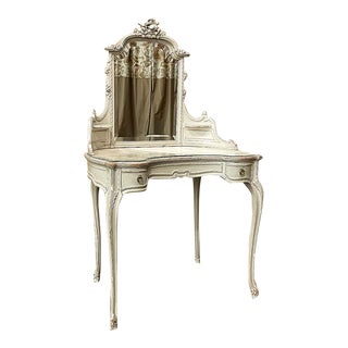 19th Century French Louis XVI Painted Vanity For Sale