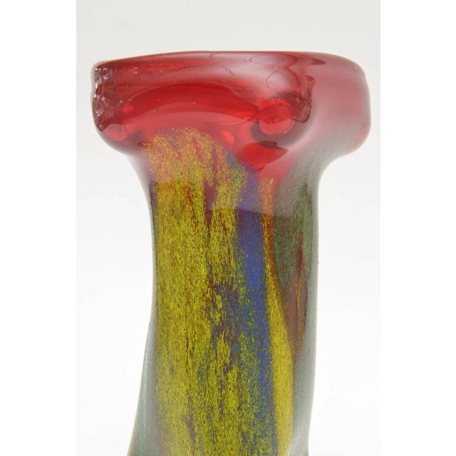 Vintage Murano Dino Martens Glass Vase or Vessel MId-Century Modern For Sale In Miami - Image 6 of 8