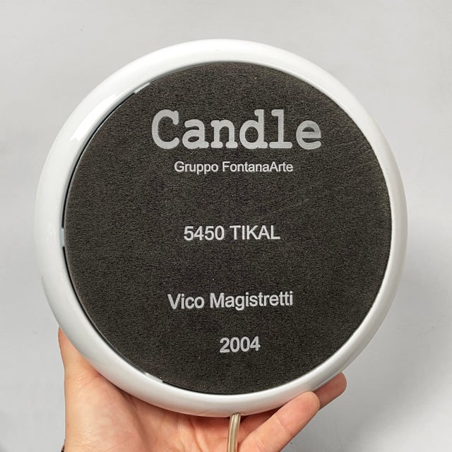 Italian Postmodern Tikal Table Lamp in White Metal by Vico Magistretti for Candle, 2004 For Sale - Image 12 of 16