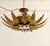 Sun Wall Light in Wrought Iron & Gold Leaf, Spain, 1960s For Sale - Image 9 of 14