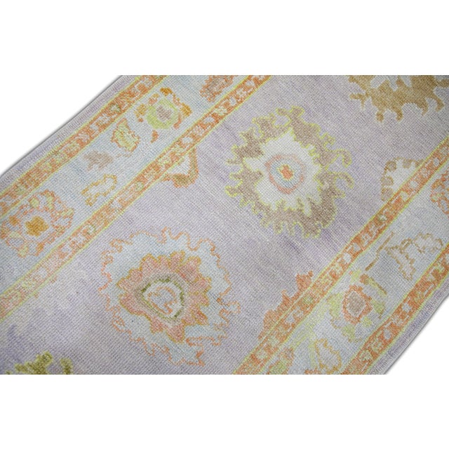 Early 21st Century Modern Turkish Oushak Rug 3'3" x 8'1" For Sale - Image 5 of 7