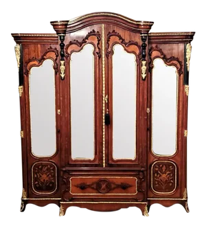 Large 19th C. French Rococo Neoclassical Revival Style Vitrine