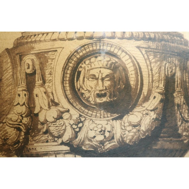 Figurative Antique Original 18th Century Figural Garniture Ornamental Urn Planter Painting For Sale - Image 3 of 12