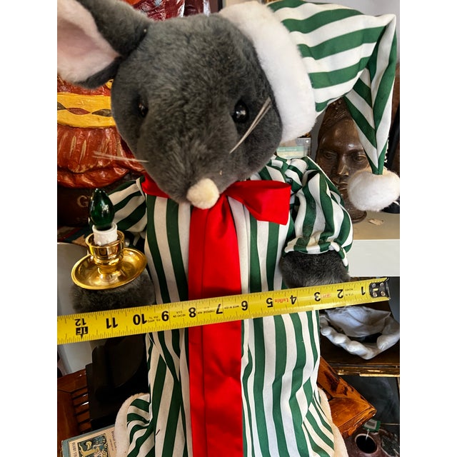 American Vintage Christmas Mouse Decoration For Sale - Image 3 of 5