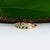 Metal Zambian Emerald Band in Solid 14k Gold – Round Accents – A Timeless Jewelry, Size 6.75 For Sale - Image 7 of 10