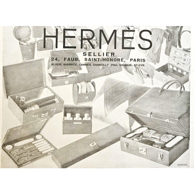 Hermès 1928 Original French Art Deco Hermes Advertisement Print-Luxury Gifts For Sale - Image 4 of 4