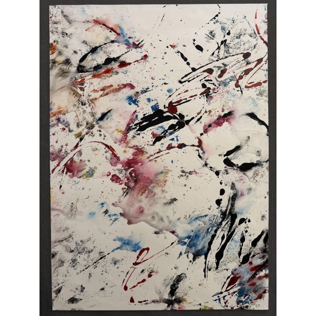 1980s Elio Di Blasio, Spoltore, Italy, 1989, Acrylic on Paper For Sale - Image 5 of 5