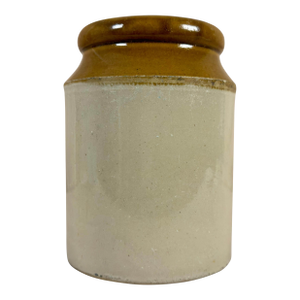 Antique English Victorian Salt-Glazed Stoneware Jar