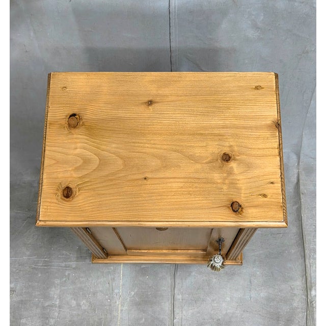 Vintage Eastern European Natural Pine Nighstands - A Pair For Sale - Image 11 of 15