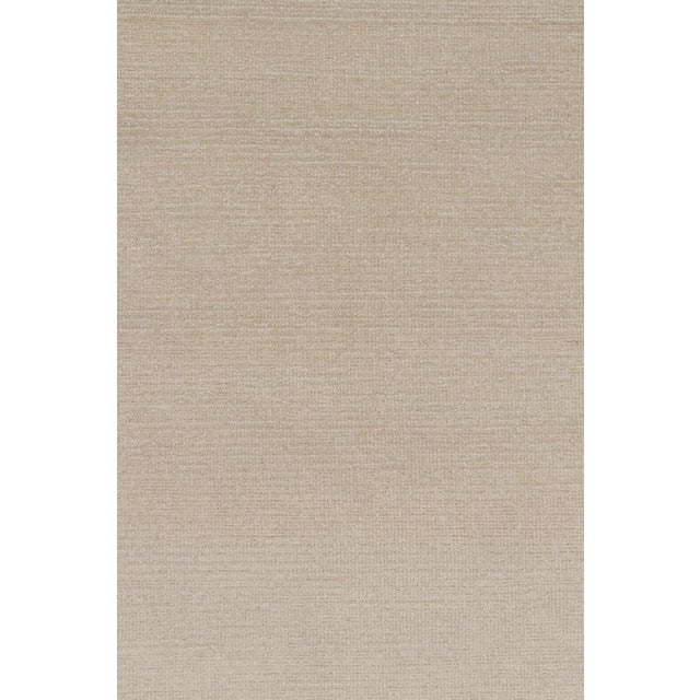 Contemporary Rug & Kilim’s Oversized Contemporary Textural Solid Rug in Cream and White Tones For Sale - Image 3 of 8