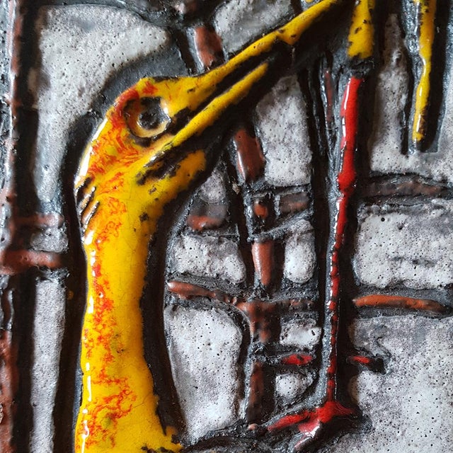 Mid-Century Ceramic Wall Plaques, Set of 4 For Sale - Image 4 of 18