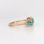 Metal 0.88ct Colombian Emeralds and 0.29ct Diamonds 14k Yellow Gold Ring For Sale - Image 7 of 12