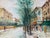 1970s 1970’s Vintage Impressionist Parisian Cityscape Oil on Canvas Painting, Signed For Sale - Image 5 of 10
