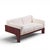 Claudio Salocchi for Sormani Mid Century Rosewood and Bouclé Settee Sofa For Sale - Image 9 of 9