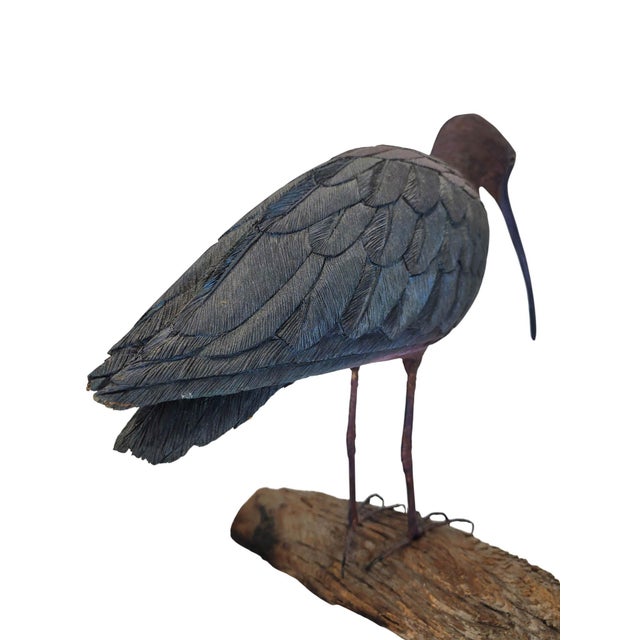 Vintage Glossy Ibis Sculpture For Sale - Image 10 of 16