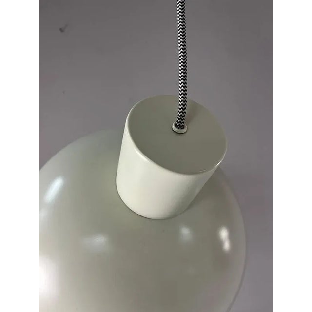 Metal White Bunker Pendant by Jo Hammerborg for Fog & Mørup For Sale - Image 7 of 9