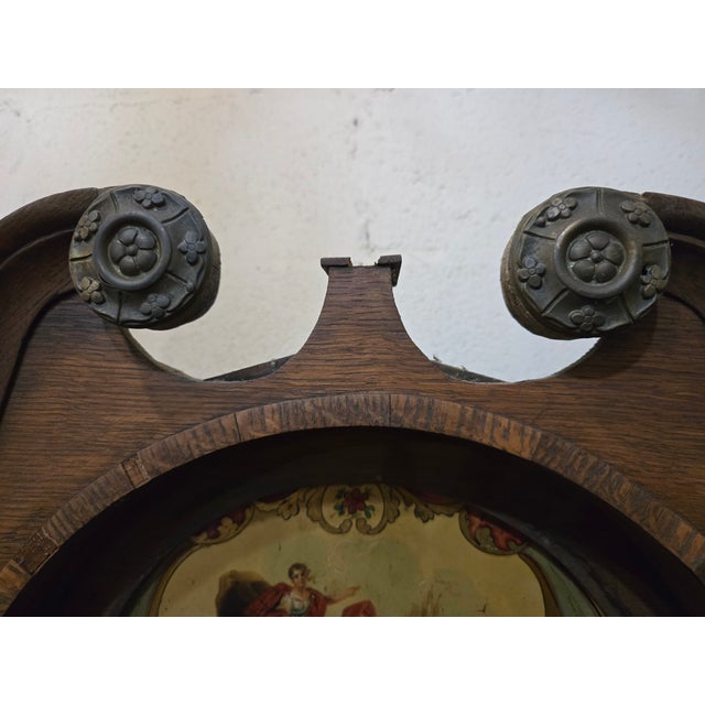 Classical Roman Early 19th Century Scottish Longcase Clock by J. Ritchie of Cupar, Fife – Painted Dial For Sale - Image 3 of 10