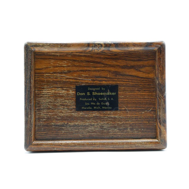Don Shoemaker 1960s Wood Box by Don Shoemaker For Sale - Image 4 of 4