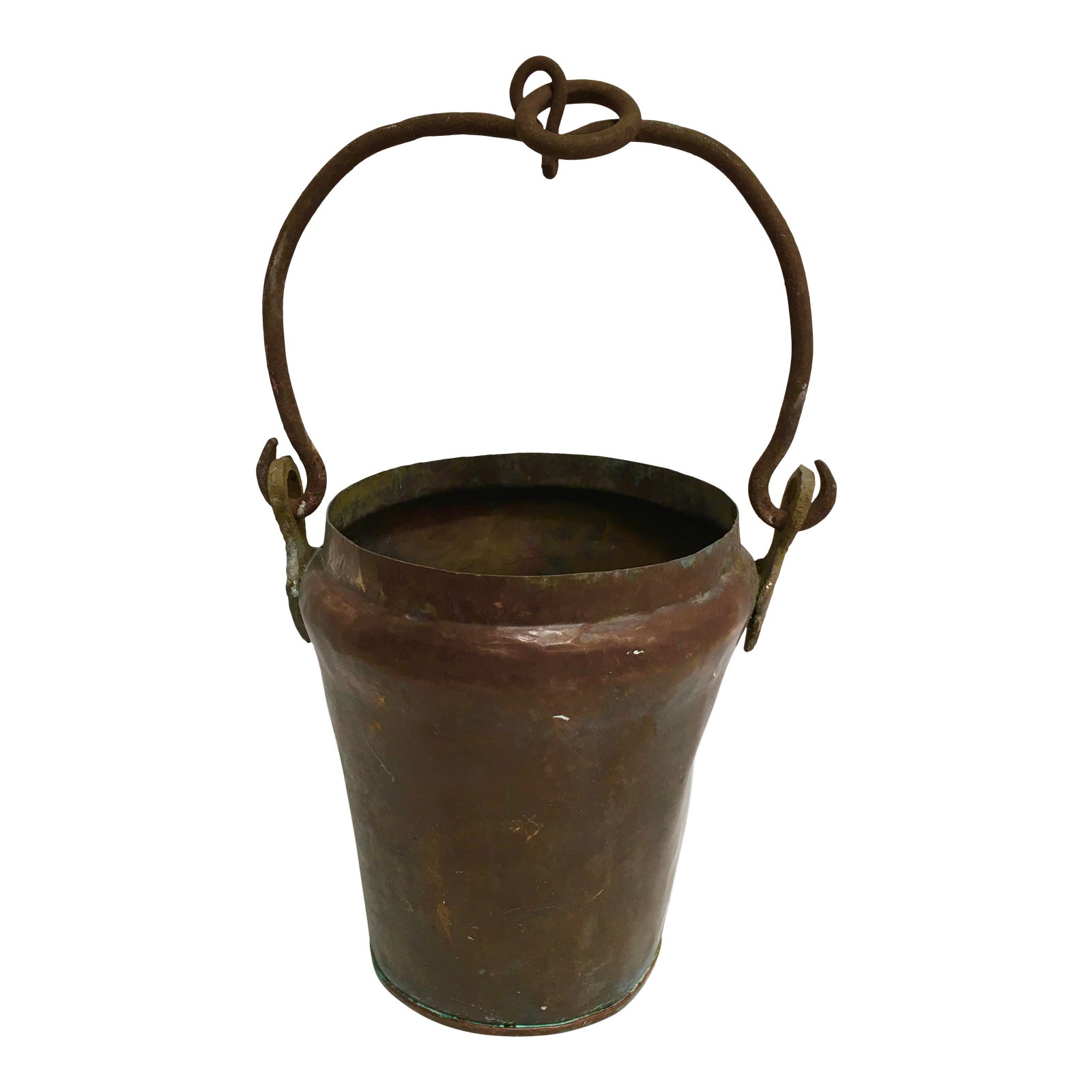 Antique Early 1900s Handcrafted Copper Hanging Pot Chairish