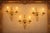 1960s French Brass Wall Sconces with Diamond Backplates, 1960s, Set of 3 For Sale - Image 5 of 18