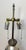 Large Antique Mercury Glass Brass Seltzer Siphon Bulbous Round Bottle Table Lamp For Sale - Image 9 of 11