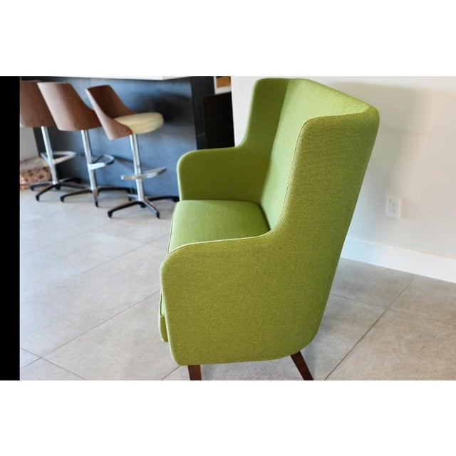 Textile Nos Knoll Rockwell Unscripted High-Back Settee by David Rockwell – Leaf Upholstery For Sale - Image 7 of 15