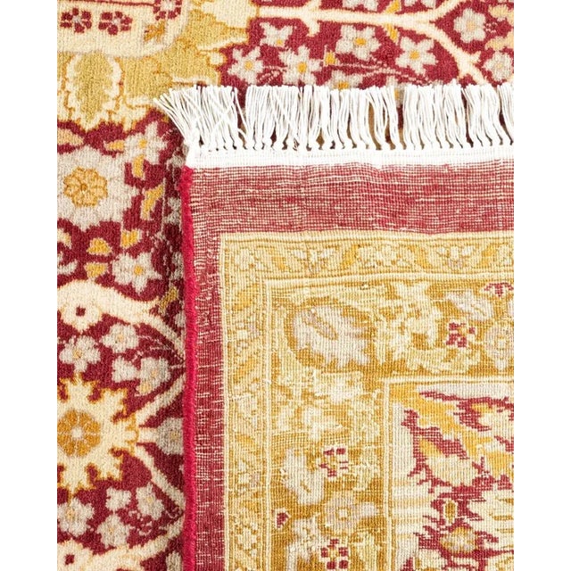 2000 - 2009 Mogul, One-of-a-Kind Hand-Knotted Area Rug in Purple, 7' 10" x 10' 3" For Sale - Image 5 of 8