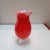 Vintage Red Blown Glass Vase For Sale - Image 4 of 4