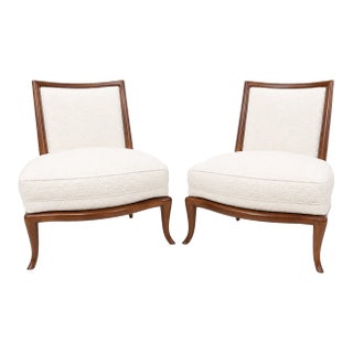 Mid Century Modern Slipper Lounge Chairs- A Pair For Sale