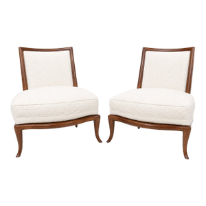 Mid Century Modern Slipper Lounge Chairs- A Pair