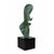 Mid-Century Modern 1960s Leonardo Nierman Signed Abstract Bronze Sculpture With Verdigris Patina on Custom Lucite Base For Sale - Image 3 of 10