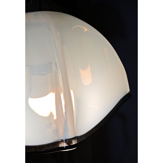 Italian Blue Murano Glass Modaluce Pendant and Wall Lamp Set, 1990s, Set of 2 For Sale - Image 6 of 18
