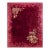 Admirable Red Wine Color & Dark Pink Border With Round Daisies Floral Design Antique Chinese Art Deco Rug For Sale