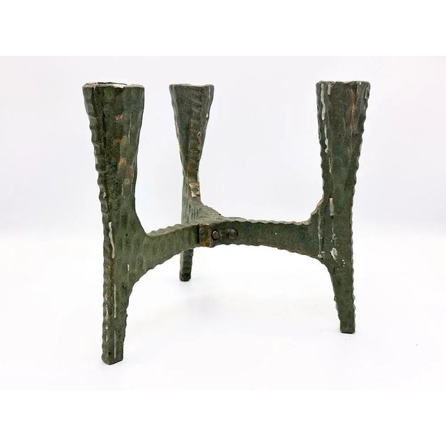 Modern Brutalist Polish Copper Candleholder, 1970s For Sale - Image 3 of 9