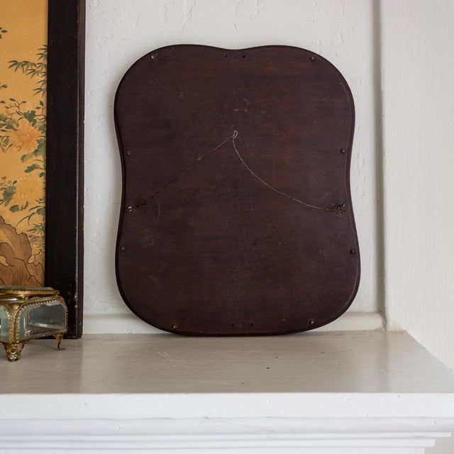 Wood Antique Mahogany Bentwood Bevelled Wavy Mirror For Sale - Image 7 of 8