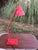 1970s Vintage Cherry Red Desk Lamp For Sale - Image 5 of 6