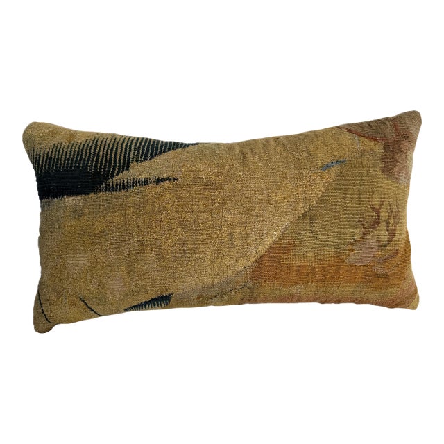 7th Century Brussels Tapestry Fragment Pillow With Abstract Pattern For Sale