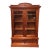 Antique Victorian Bookcase, Walnut Bookshelf With Glass Doors For Sale