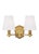 Alexa Hampton by Visual Comfort Studio Paisley Medium Vanity, Burnished Brass For Sale - Image 9 of 9