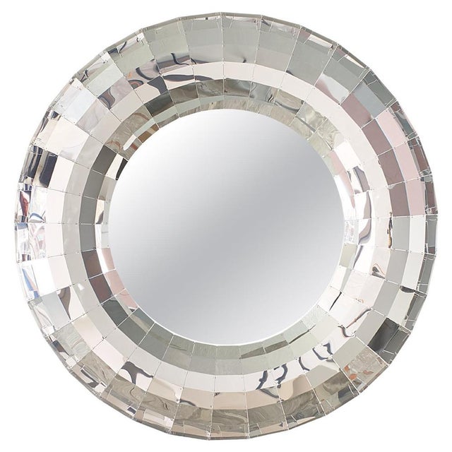 Tori Circular Wall Mirror in Aluminum by Martens & Visser For Sale - Image 6 of 6